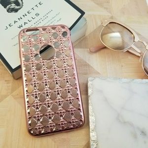 iPhone 6/6s Pink Lattice case diamond rhinestones